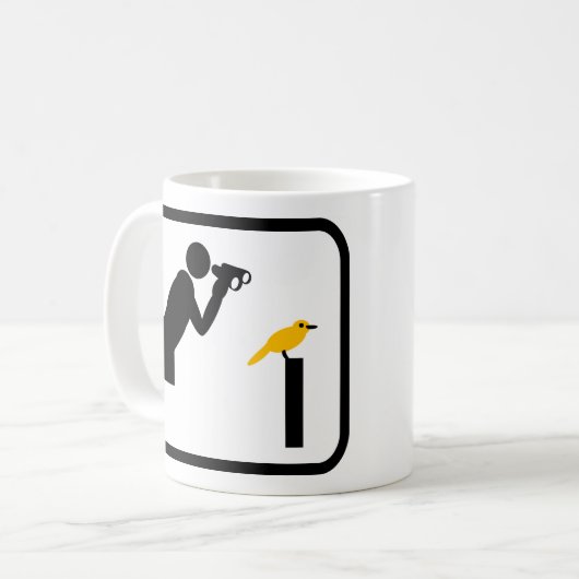 Birdwatcher Pro Kaffeetasse (Vorderseite Links)