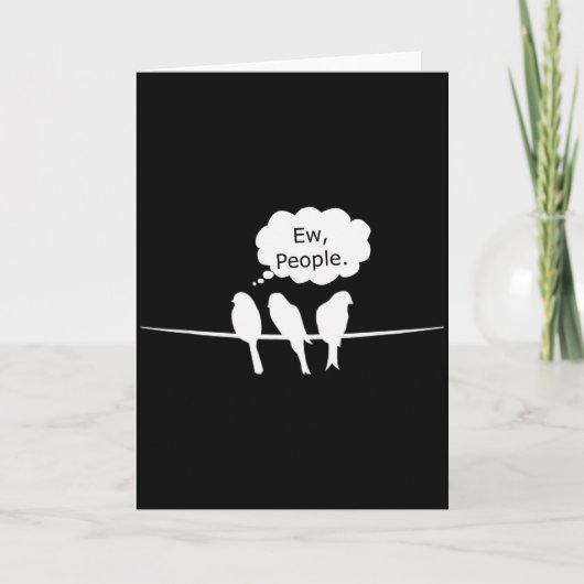 Birdwatching Funny Ew, People Birds Hobby Birding  Karte (Vorderseite)