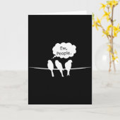 Birdwatching Funny Ew, People Birds Hobby Birding  Karte (Gelbe Blume)