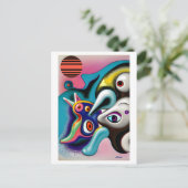 Birdwatching Postkarte (Stehend Vorderseite)