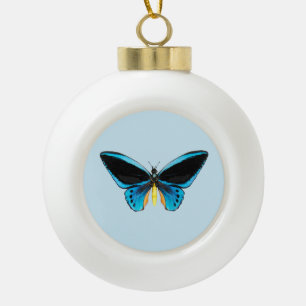 Birdwing Butterfly Keramik Kugel-Ornament