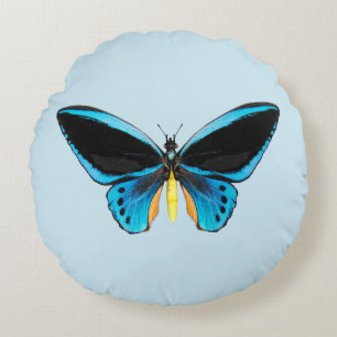 Birdwing Butterfly Rundes Kissen