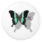 Birdwing Butterfly Shadow Monogram Keramikknauf (Vorderseite)