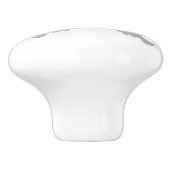 Birdwing Butterfly Shadow Monogram Keramikknauf (Seitenansicht)