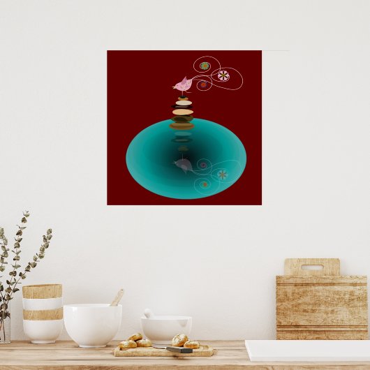 Birdy Balacing Act Poster (Küche)