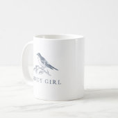Birdy Girl Bird lover Coffee Tasse (Vorderseite Links)