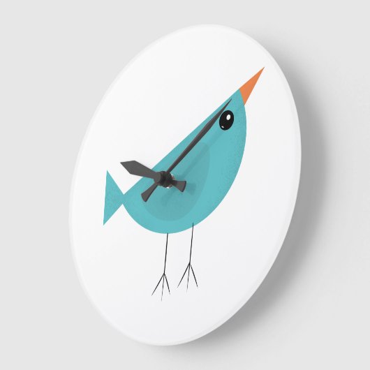 Birdy Große Wanduhr (Winkel)