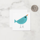 Birdy Mitteilungskarte (Vorderseite/Rückseite Beispiel)