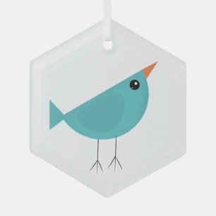 Birdy Ornament Aus Glas