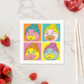 Birdy Pop Art Serviette (Beispiel)