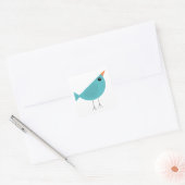 Birdy Quadratischer Aufkleber (Umschlag)
