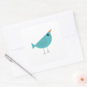 Birdy Quadratischer Aufkleber (Umschlag)