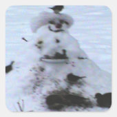 Birdy Quadratischer Aufkleber (Vorderseite)