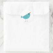 Birdy Runder Aufkleber (Tasche)