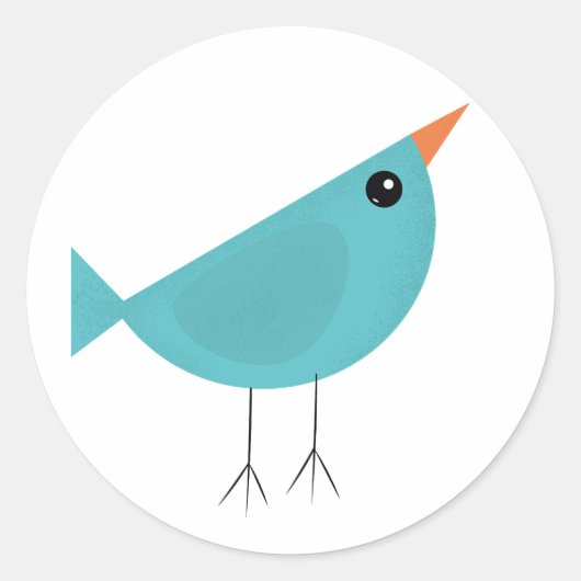 Birdy Runder Aufkleber (Vorderseite)