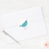 Birdy Runder Aufkleber (Umschlag)