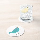 Birdy Runder Pappuntersetzer (Vor Ort)