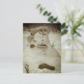 Birdy the Snowman Postkarte (Stehend Vorderseite)