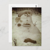 Birdy the Snowman Postkarte (Vorne/Hinten)