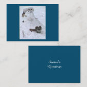 Birdy und das Eichhörnchen Mitteilungskarte (Vorne/Hinten)