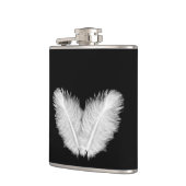 Birdy White Feathers Flachmann (Links)