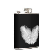 Birdy White Feathers Flachmann (Rechts)