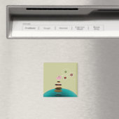 Birdy Yoga-Posemagnet Magnet (In Situ (Geschirrspüler))