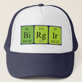 Birgir periodischer Tabellenname, Truckerkappe (Vorderseite)