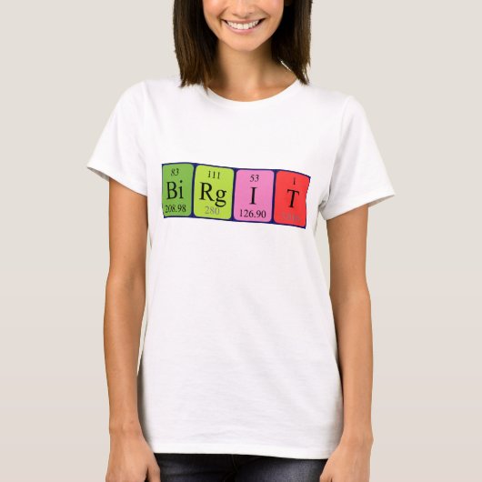 Birgit Periodenname Shirt (Vorderseite)