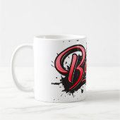 Birgit red Heart Graffiti Tasse Kaffeetasse (Links)