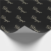 Birgit white gold Handwriting Geschenkpapier (Ecke)