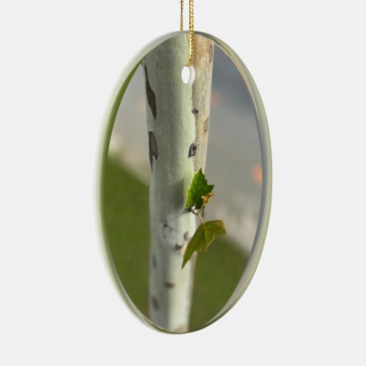 Birke am Straßenrand Keramik Ornament (Rechts)