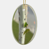 Birke am Straßenrand Keramik Ornament (Links)