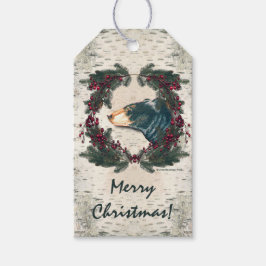 Birke Black Bear Bark Pine Berries Geschenkanhänger