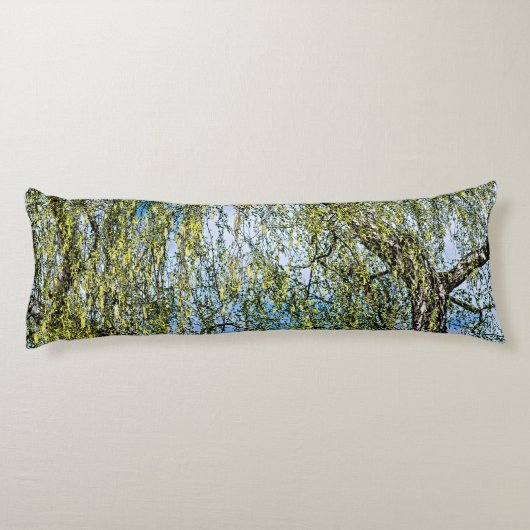 Birke - Der Frühling ist in der Luft Seitenschläferkissen (Rückseite)