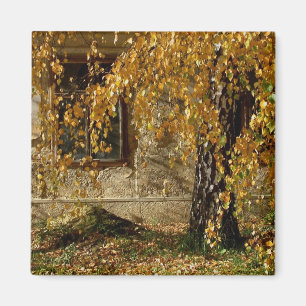 Birke im Herbst Magnet