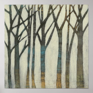 Birke Line I Poster
