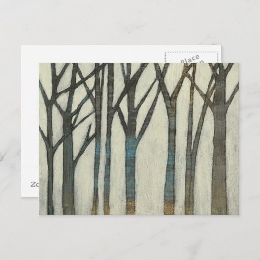 Birke Line I Postkarte (Vorne/Hinten)