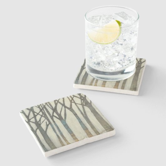 Birke Line I Steinuntersetzer (Seitenansicht)