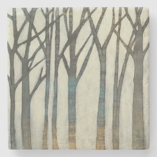 Birke Line I Steinuntersetzer (Vorderseite)