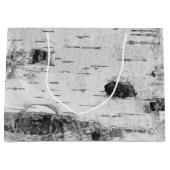 Birke Muster große Geschenktasche Geschenktüte (Vorderseite)