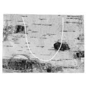 Birke Muster große Geschenktasche Große Geschenktüte (Rückseite)