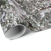 Birke und Flechte Geschenkpapier (Rolleneckpunkt)