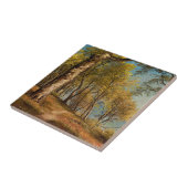 Birken an der Küste | Vintage Landschaft Fliese (Seite)