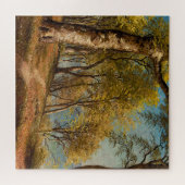 Birken an der Küste | Vintage Landschaft Puzzle (Horizontal)
