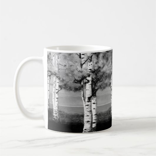Birken-Baum-Kaffee-Tasse Kaffeetasse (Links)