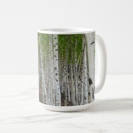Birken-Baum-Tasse Kaffeetasse (VorderseiteRechts)