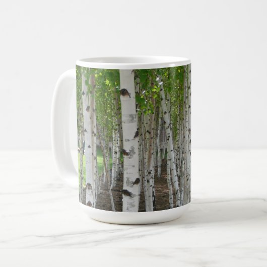 Birken-Baum-Tasse Kaffeetasse (Vorderseite Links)