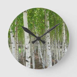 Birken-Baum-Uhr Runde Wanduhr