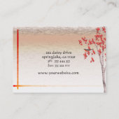 Birken-Baum-Visitenkarte Visitenkarte (Rückseite)